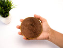 Mascot Hardware Beautiful Round Hammered Polished Coaster (Set of 4)
