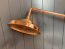 Unlacquered Solid copper Round Shower Head, copper Arm Extension