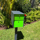 UpTown Box Locking Package Dropbox in TEXTURED GRAY METALLIC - Modern Mailbox