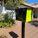 NEW! The UpTown Box Locking Package Dropbox  in TEXTURED MATT JET BLACK - Modern Mailbox