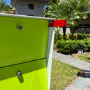 NEW! The Retrobox Locking Package Dropbox in GRAY- Modern Mailbox