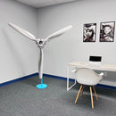 3-Bladed McCauley Cessna 76" Brushed Aluminum Airplane Propeller Wall Display