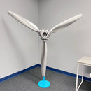 3-Bladed McCauley Cessna 76" Brushed Aluminum Airplane Propeller Wall Display