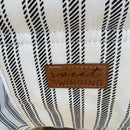 Indoor High Back Baby & Toddler Swing-Wide Black Ticking Stripe