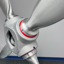 4-Bladed McCauley Cessna 78" Brushed Aluminum Airplane Propeller Metal Wall Display