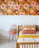 Posh Posy Wallpaper, yellow