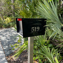 NEW!!!!  QUICK SHIP UptownBox in TEXTURED MATT JET BLACK on BLACK - Modern Mailbox