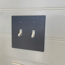CleanPlate Classic Wall Plate in Designer Grey for Toggle Switches
