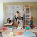 Wood and Hearts 3-in-1 Swedish Ladder Wall Gym for Kids 3+