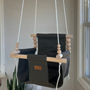 Indoor Cotton High Back Baby & Toddler Swing-Thyme
