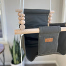Indoor Cotton High Back Baby & Toddler Swing-Thyme