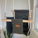Indoor Cotton High Back Baby & Toddler Swing-Thyme