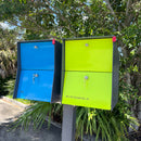 NEW! The Retrobox Locking Package Dropbox in GRAY- Modern Mailbox