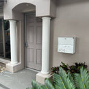 RetroBox Locking Small Package Wall Mounted Mailbox in White