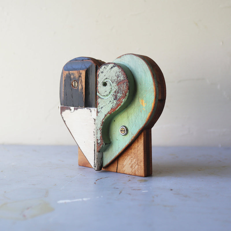 Reclaimed Wooden Heart Emojis