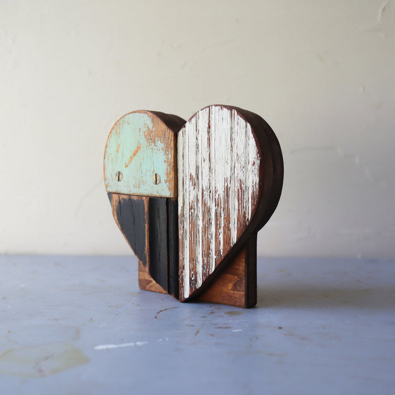 Reclaimed Wooden Heart Emojis