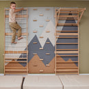 Wood and Hearts 3-in-1 Swedish Ladder Wall Gym for Kids 3+