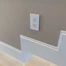 CleanPlate Classic Wall Plate in Contemporary White for Toggle Switches