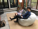 Hemp Bean Bag Chair Lounger - Adult & Teen size Traditional Classic 6 panel beanbag remove wash Eco Friendly Organic 18 oz. Hemp Fabric Comfy Bean - MADE IN USA