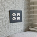 CleanPlate Classic Wall Plate in Designer Grey for Toggle Switches