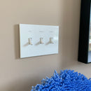 CleanPlate Classic Wall Plate in Stainless Steel for Toggle Switches