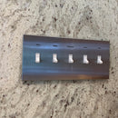 CleanPlate Classic Wall Plate in Jet Black for Toggle Switches