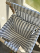 Indoor High Back Baby & Toddler Swing-Wide Black Ticking Stripe
