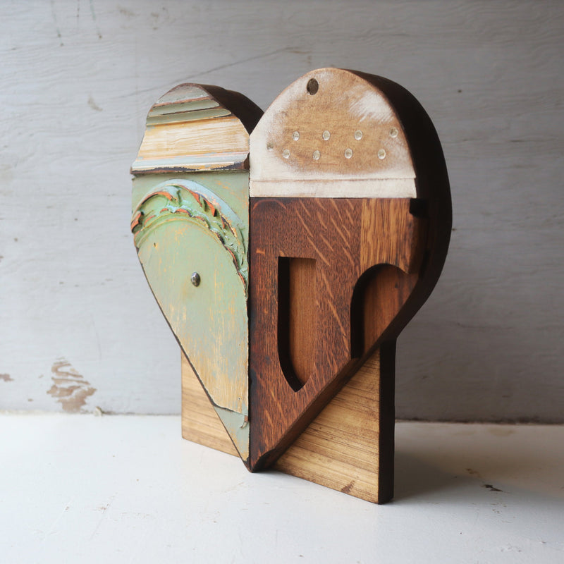 Reclaimed Wooden Heart Emojis