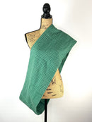 Seafoam Green Small Check with Dusty Blue and White Plaid Flannel Infinity or Blanket Scarf
