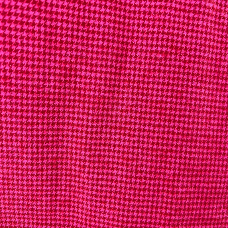 Red and Bright Pink Houndstooth Plaid Flannel Infinity or Blanket Scarf