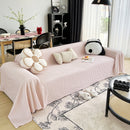 Cooling Textured Sofa Cover Washable Soft Couch Throw Blanket for Summer & Pets