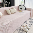 Cooling Textured Sofa Cover Washable Soft Couch Throw Blanket for Summer & Pets