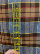 Straight Scarf - Outlander Clan Fraser Inspired Gray, Brown, Yellow, and Red Cotton Flannel
