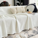 Cooling Textured Sofa Cover Washable Soft Couch Throw Blanket for Summer & Pets