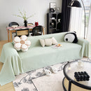 Cooling Textured Sofa Cover Washable Soft Couch Throw Blanket for Summer & Pets
