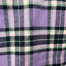 Lavender, Mint Green, Black and White Plaid Flannel Infinity or Blanket Scarf