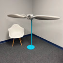 2-Bladed McCauley Cessna 70" Brushed Aluminum Airplane Propeller Wall Display