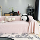 Cooling Textured Sofa Cover Washable Soft Couch Throw Blanket for Summer & Pets