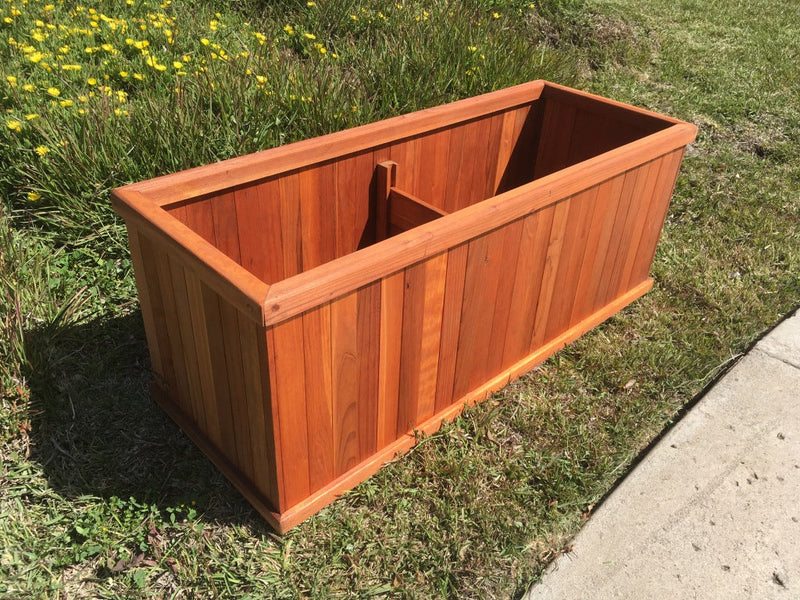 redwood window box planters Santa Clara Redwood Planter Box