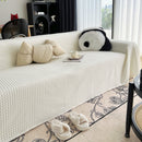 Cooling Textured Sofa Cover Washable Soft Couch Throw Blanket for Summer & Pets