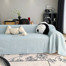 Cooling Textured Sofa Cover Washable Soft Couch Throw Blanket for Summer & Pets