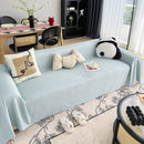 Cooling Textured Sofa Cover Washable Soft Couch Throw Blanket for Summer & Pets