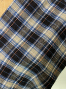 Smokey Grey, Dusty Blue, Black, and White Luxe Collection Plaid Infinity and Blanket Scarves