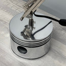 1940's Pratt & Whitney WWII R-2800 Corsair F4U Corsair Airplane Polished Chrome Radial Engine Piston Desk Task Lamp