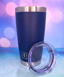 Scottish Thistle Flower Laser Engraved Powder Coated 20oz Double Walled Insulated Tumbler