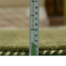 Green Contemporary Design Hand Loomed Wool Area Rug