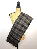 Black, Brown, Creamy Tan and Rust Red Luxe Collection Plaid Infinity and Blanket Scarves