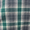 Warm Dark Grey, Emerald and Creamy White Luxe Collection Plaid Infinity and Blanket Scarves