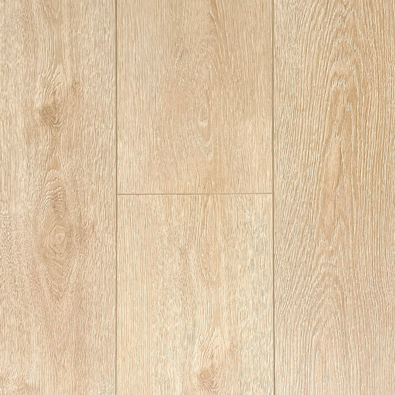 Mansion Ecru Oak EIR 12 mm 9.3"x72" Uniclic HDF AC5 Waterproof Laminate Wood Flooring - Dekorman Collection top view 2