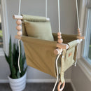 Indoor High Back Baby Swing-Khaki
